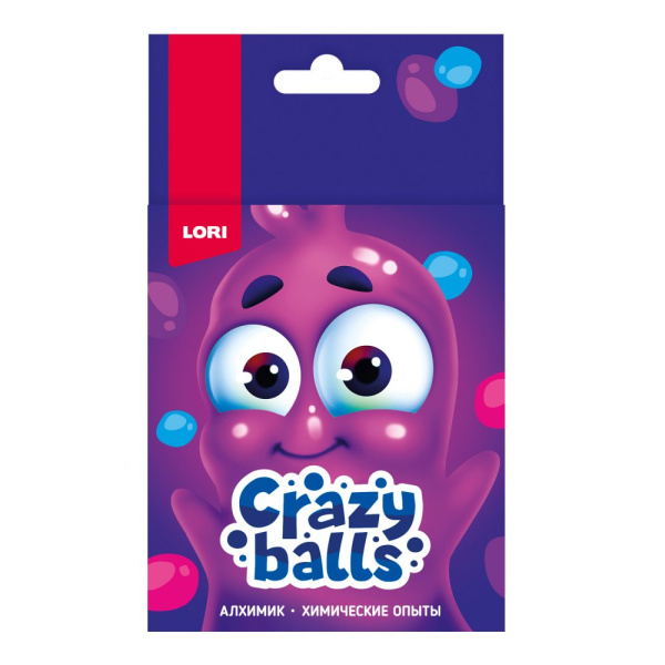 Химические опыты Crazy Balls Розовый, голубой и фиолетовый
