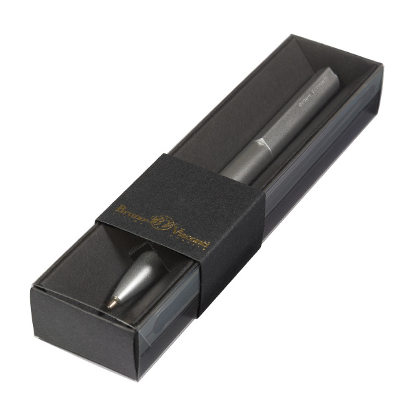 Ручка в футляре поворот.механ. Torino, серебр. корп, 1,0мм, синяя