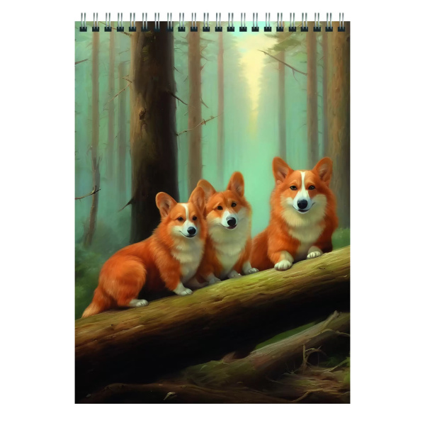 Блокнот/гребень  А5 60л Утро в сосновом бору