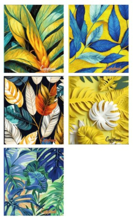 Тетрадь линия 48л Разноцветные листья