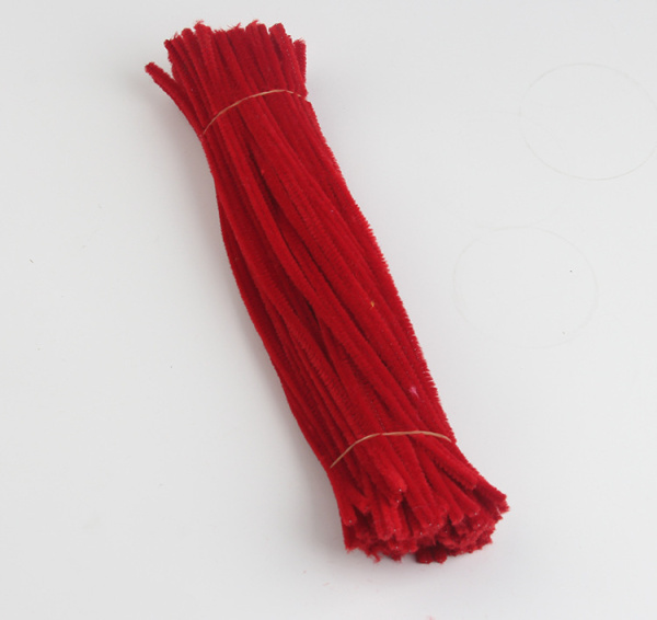 Пушистая проволока 30см/25шт оранжево-кирпичный