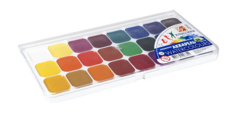 Краски акв. Классика Медовая 24цв. пластик уп. Луч