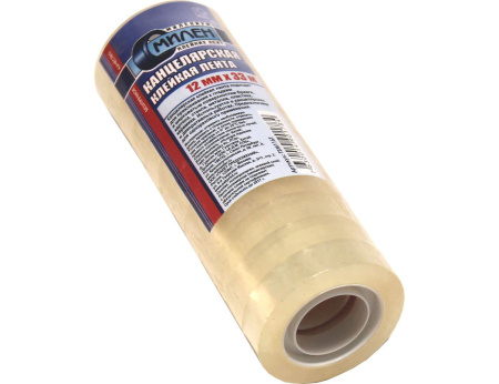 Скотч канц. 12мм х 33м прозрачный