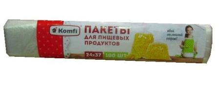 Пакет фасовка п/э 24*37см 10мкм 100шт
