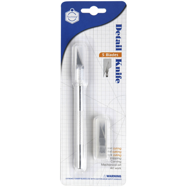 Нож канцелярский скальпель запасн.лезв. 5шт Keepsmiling