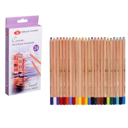 Карандаши Сонет пастельные, 24 цв.