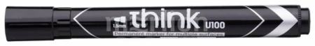 Маркер черный перманeнтный 2мм Think круглый