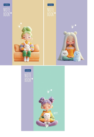 Блокнот А6  40л Уютные моменты, на склейке