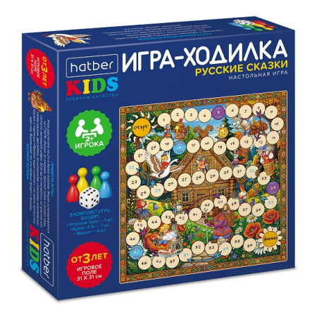 Игра настольная Ходилки-Пазл Русские сказки