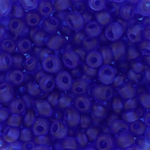 Бисер т.синий 3мм 10гр матово-прозрачный  (0001М-0016М)