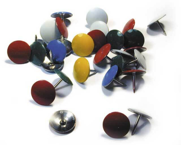 Кнопки гвоздики цветные 12 мм/100 шт.