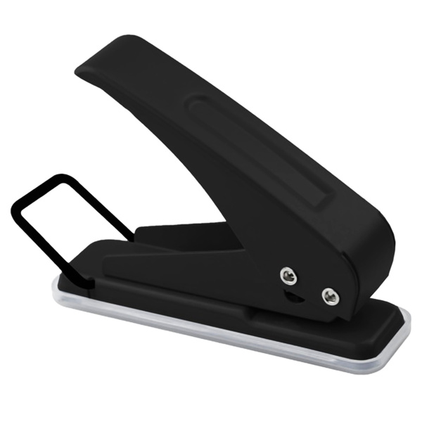 Дырокол 10л на одно отверстие чёрный