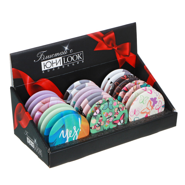 Зеркало подарочное  d7,5см, металл.