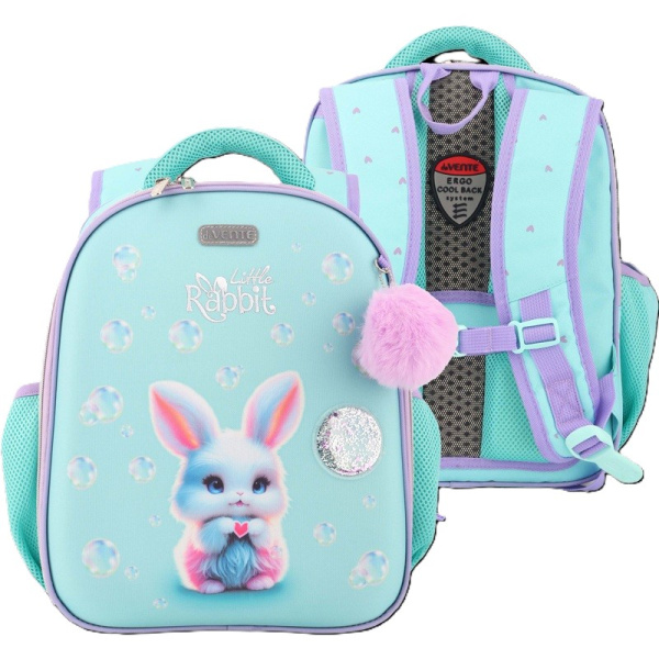 Рюкзак 35x27x13см Junior. Little Rabbit школьный жесткий