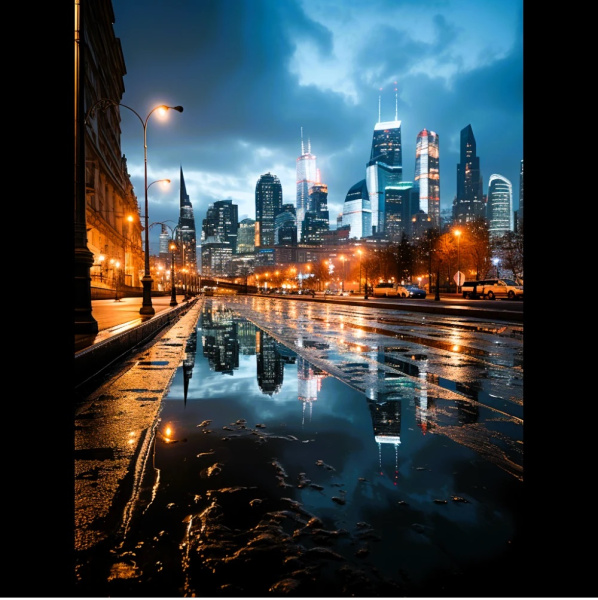 Алмазная мозаика 40*50см Город