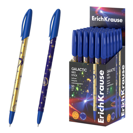 Ручка шарик. EK Neo Stick Galactic 0,7мм синяя