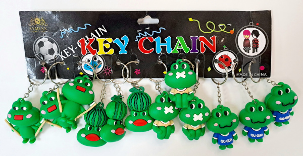 Брелок резина Лягушка