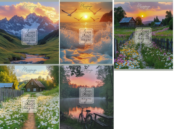 Тетрадь 96л Лето