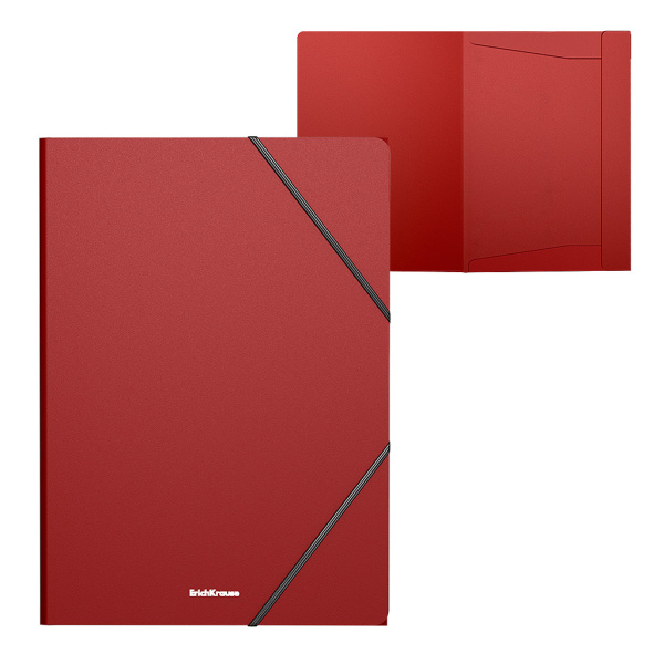 Папка на резинках Matt Classic красная