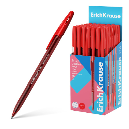 Ручка шарик. EK R-301 Original Stick красная 1,0мм
