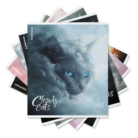 Тетрадь 48л ЕК Cloudy Cats