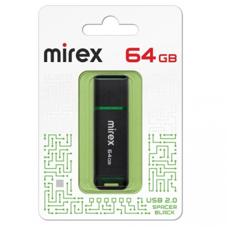 Флэшка 64Gb Spacer черная