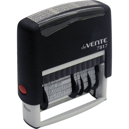 Штамп-датер автомат. 4мм 12 бух.терминов