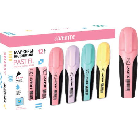 Маркер текст розовый Pastel 1-5мм