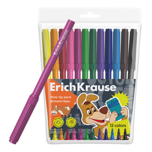 Фломастеры 12цв Простоквашино