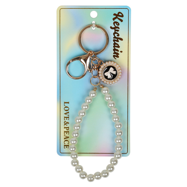 Брелок пластик Бантик перламутровый АКЦИЯ