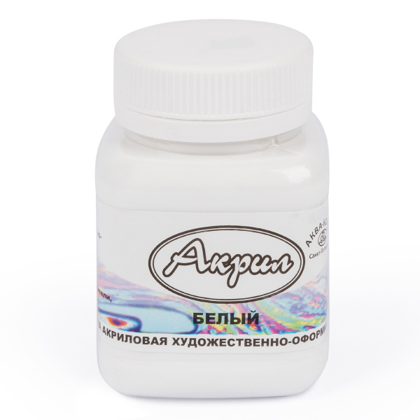 Акрил белая художественно-оформительская 100мл