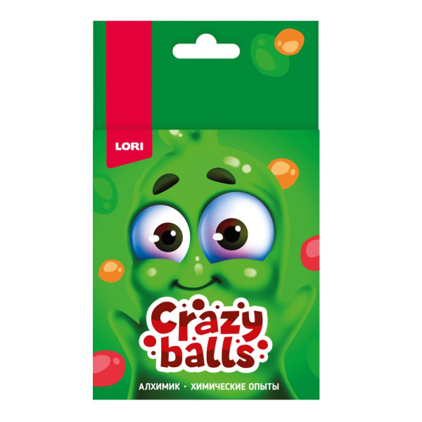 Химические опыты Crazy Balls Оранжевый, зеленый и синий