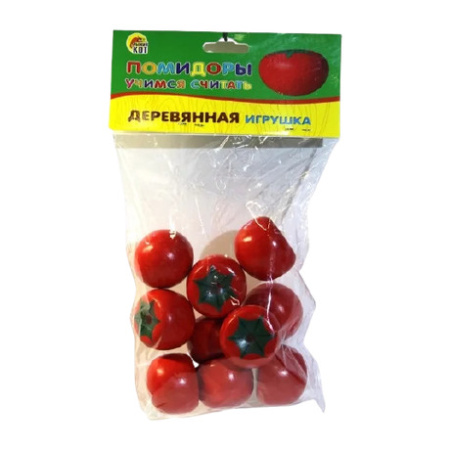 Набор счетных материалов. Деревянная игрушка "Помидоры" АКЦИЯ