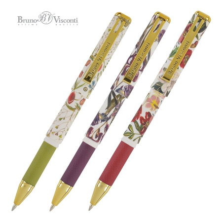 Ручка шарик. MiniWrite. Flora. Bloom flowers 0,5мм синяя