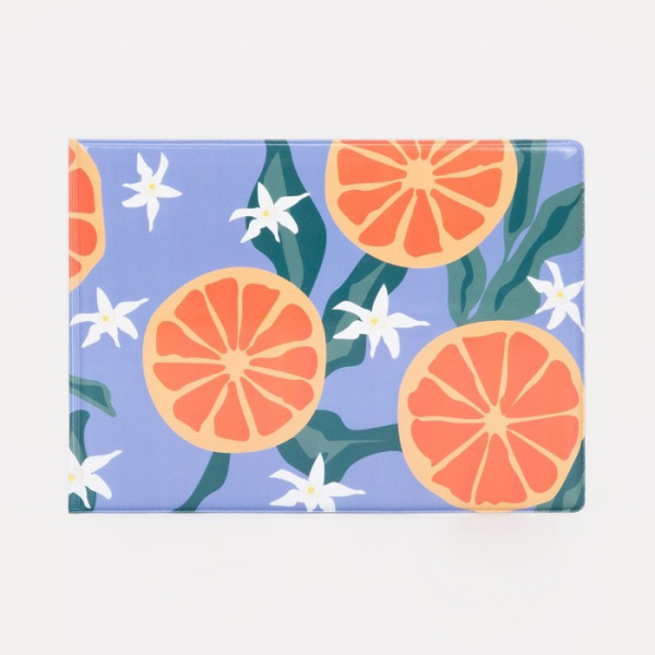 Обложка/зачетной книжки Грейпфрут сиреневая