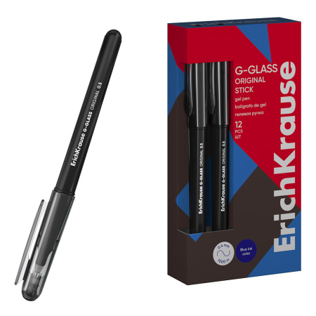 Ручка гель ЕК G-Glass Stick Original, черная, 0,5мм