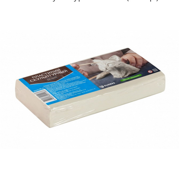 Пластилин  скульптурный 0,5кг Белый