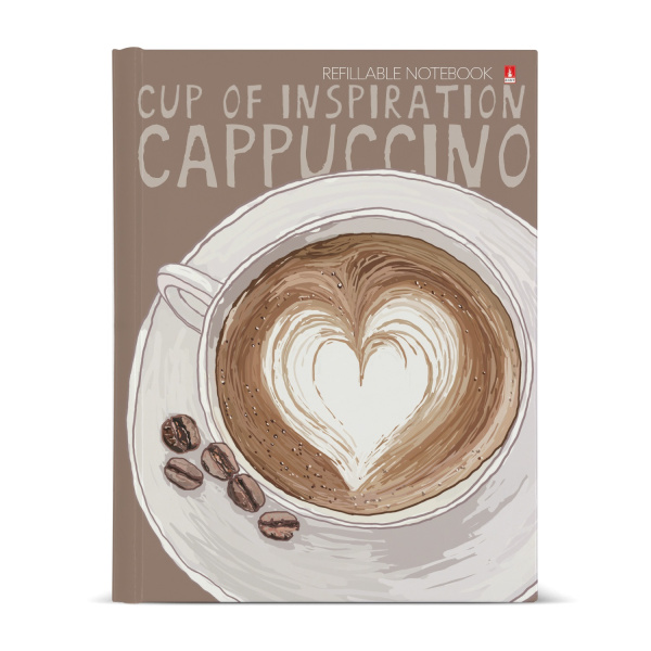 Тетрадь блок/кольцах  80л Счастье в кофе