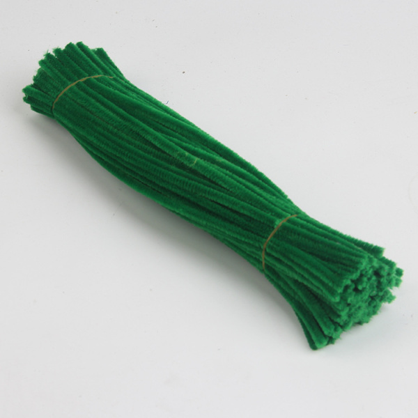 Пушистая проволока 30см/25шт Зеленый интенсив