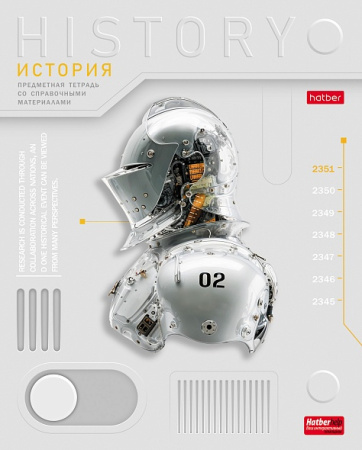 Тетрадь темат. 48л Техно История, выб.лак