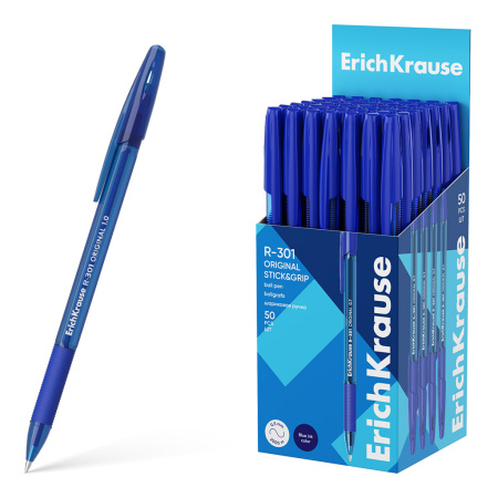 Ручка шарик. EK R-301 Stick&Grip Original синяя 1,0мм