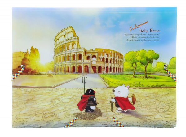 Папка на резинках Италия$