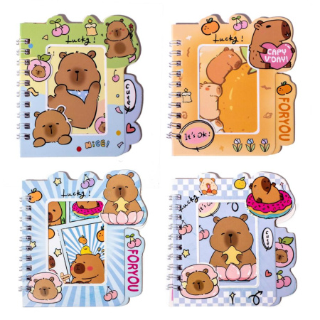 Блокнот/гребень 10*11см 48л Капибарка
