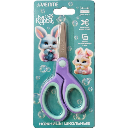 Ножницы  детск. 135мм Little Rabbit, закругл. лезвия