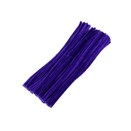 Пушистая проволока 30см/25шт Фиолетовый темный