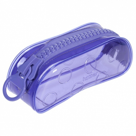 Пенал-косметичка Zipper Lavender, ПВХ, большая молния АКЦИЯ