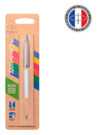 Ручка подар Parker Jotter Original K60 White CT M синяя