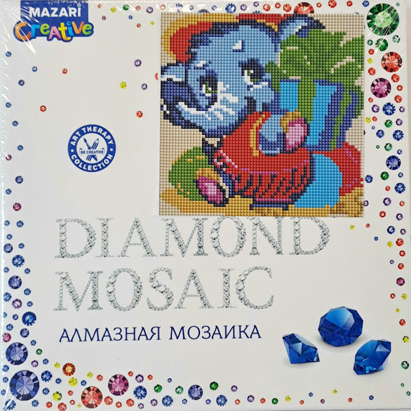 Алмазная мозаика 20*20см Слоненок