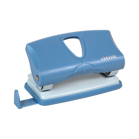 Дырокол 10л SigNature сумеречно-синий, с линейкой