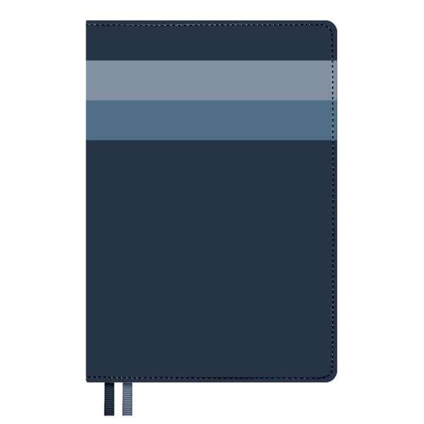 Ежедневник А5 7Бц Escalada Лайка синий, кожзам, 160л